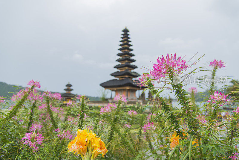 Pura Ulun Danau水庙，巴厘岛，印度尼西亚